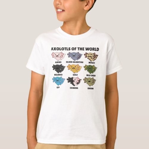 Axolotls From The World Sweet Animals Axolotl T_Shirt