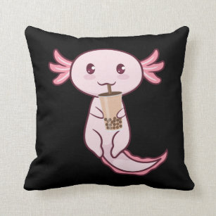 16x16 Multicolor Funny Axolotl Animal Gifts Lover Owner Always Be an Axolotl Throw Pillow 