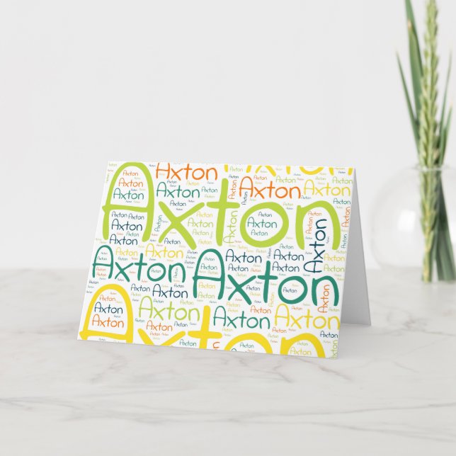 Axton Card (Front)
