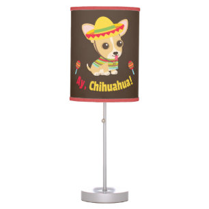 Ay Chihuahua Dog Mexican Room Decor Table Lamp