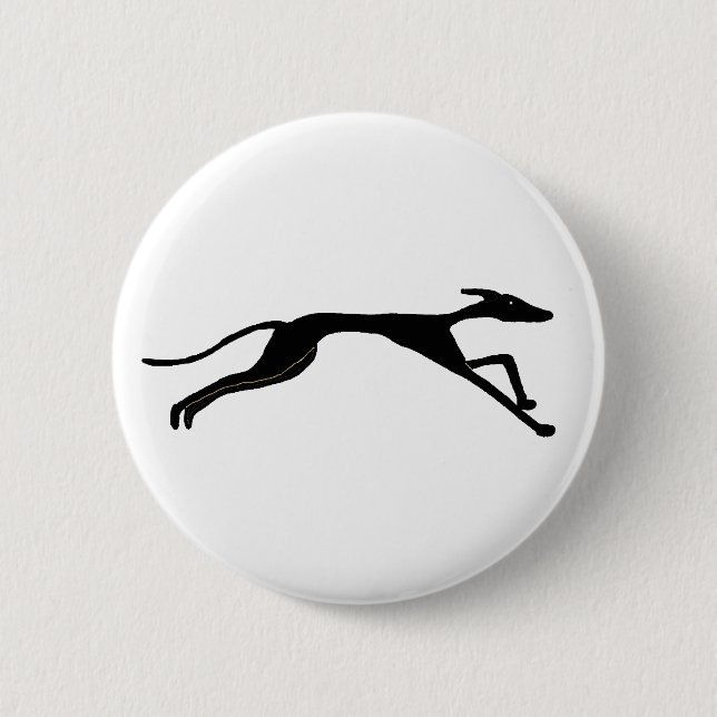 AY- Greyhound Racing Design Pinback Button (Front)