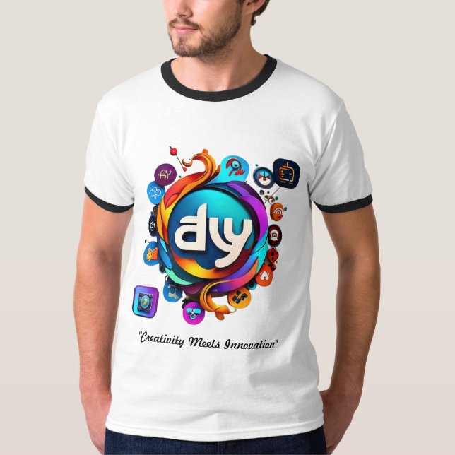 "AY Logo Fusion" T-Shirt (Front)