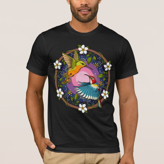 Ayahuasca Hummingbirds T-Shirt (Front)