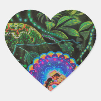 Ayahuasca Vision Heart Sticker