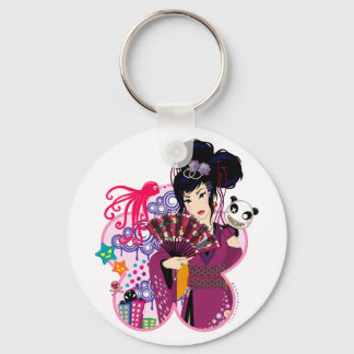 Ayaka in Harajuku Town Keychain