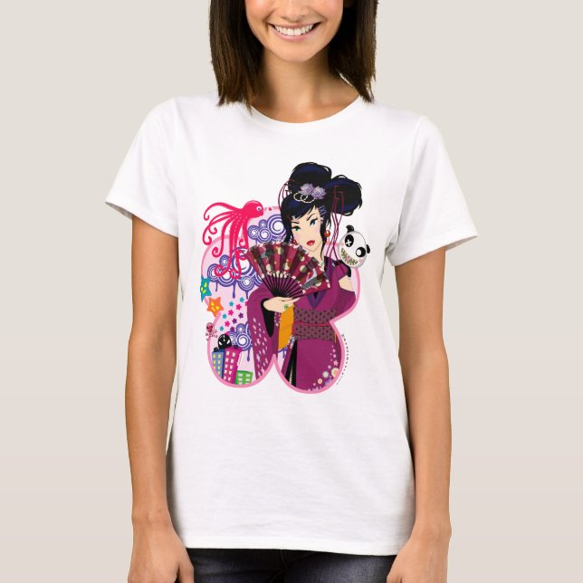 Ayaka in Harajuku Town T-Shirt (Front)