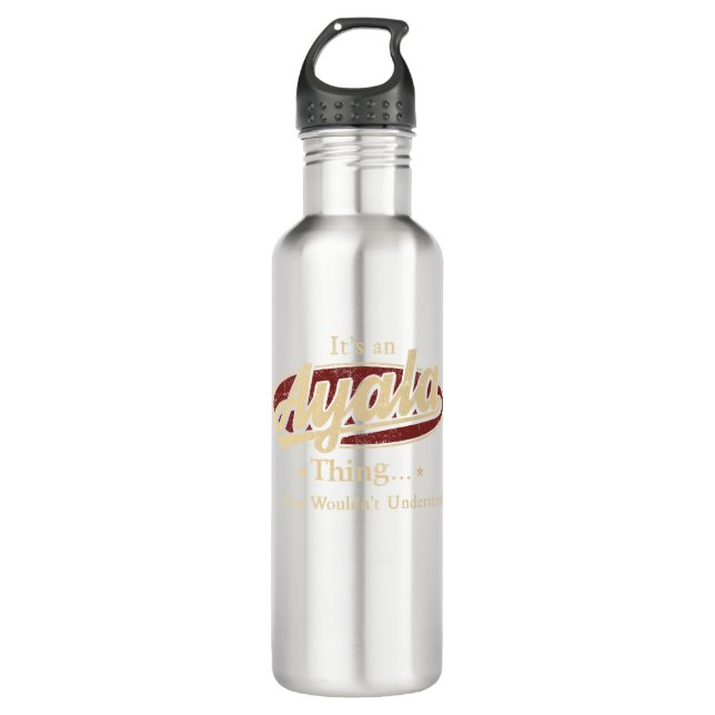AYALA Thing Name Water Bottle (Front)