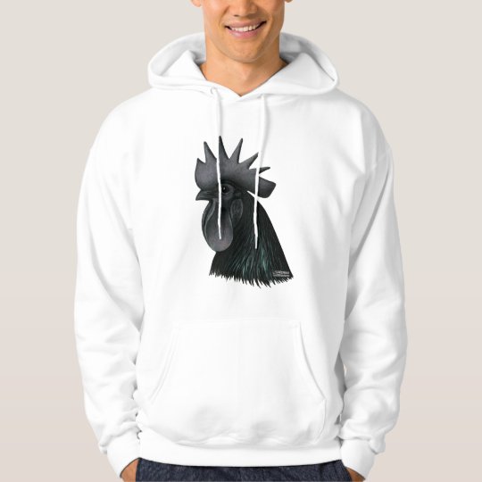  Ayam Cemani Rooster Head Hoodie Zazzle com