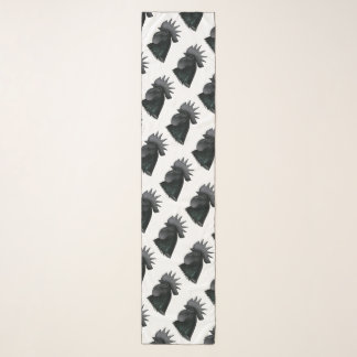 Ayam Cemani Rooster Head Scarf