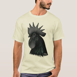 Ayam Cemani Rooster Head T-Shirt