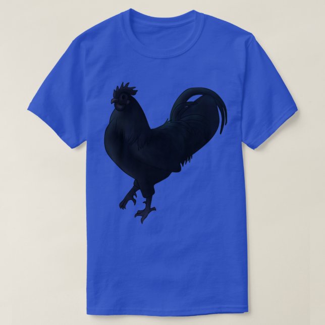Ayam Cemani Rooster  T-Shirt (Design Front)
