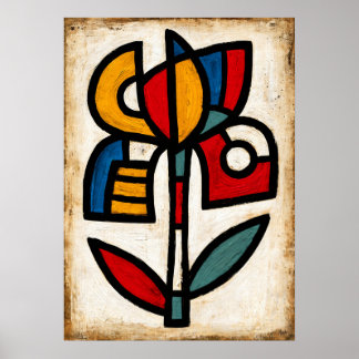Ayame Iris Tribal Abstraction Poster