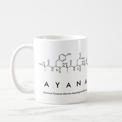 Ayana peptide name mug