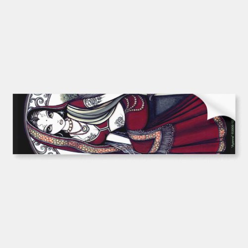 Ayanna Hindi Bindi Sari Fairy Bumper Sticker