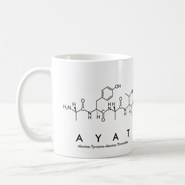 Ayat peptide name mug (Left)