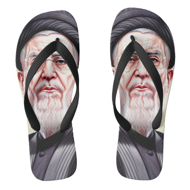 Ayatollah Khamenei Flip Flop (Footbed)