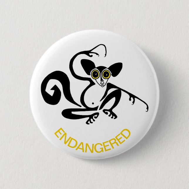 AYE-AYE - Animal activist - Primate - lemur- Button (Front)