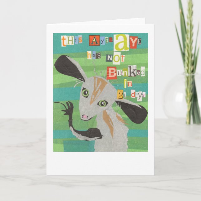 Aye Aye Greeting Card (Front)