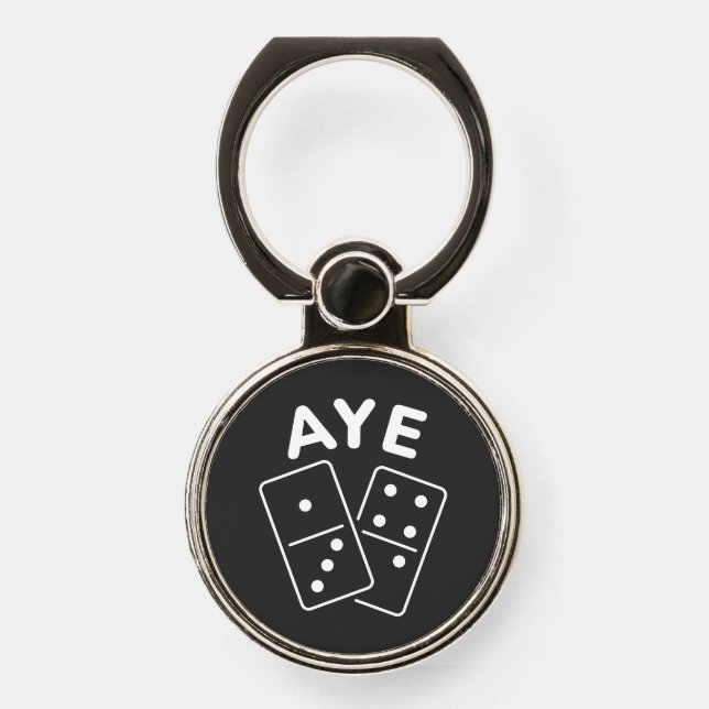 'Aye Domino' K-Pop Boygroup Meme Quote Phone Ring Stand (Front)