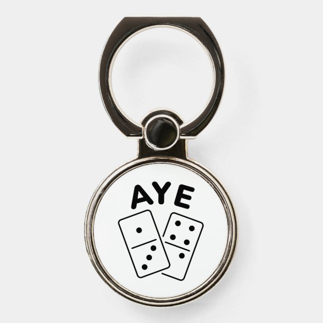 'Aye Domino' K-Pop Boygroup Meme Quote Phone Ring Stand (Front)