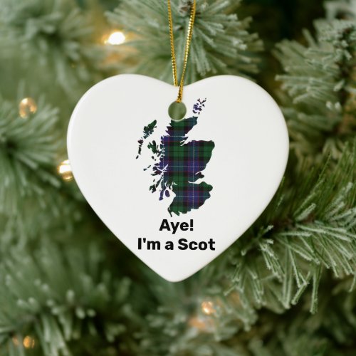 Aye Im a Scot Clan Galbraith Ceramic Ornament 