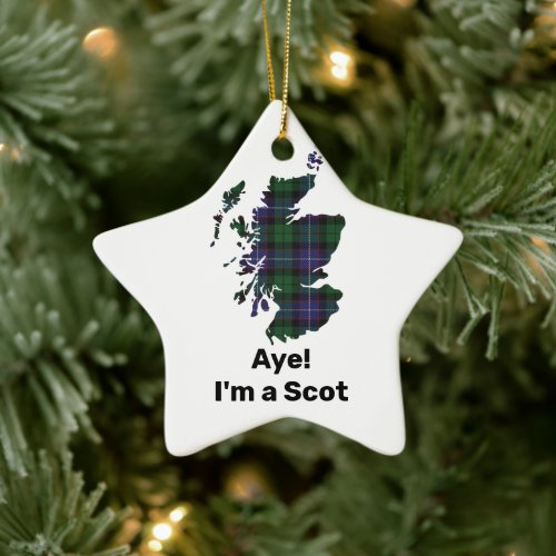 Aye Im a Scot Clan Galbraith Ceramic Ornament 