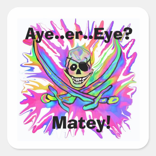Aye or Eye? Matey Stickers (Front)