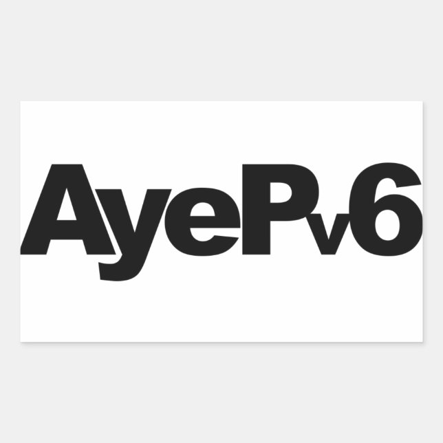 AyePv6 Sticker (Front)