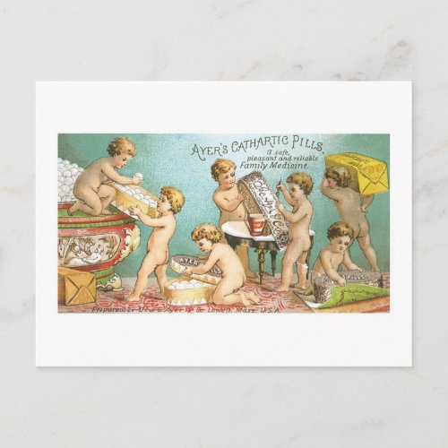 Ayers Cathartic Pills Babies Trading Card