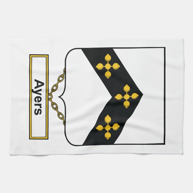 Ayers Family Crest Towel (Horizontal)