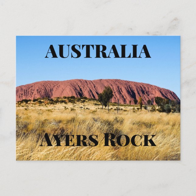 Ayers Rock Australia Postcard (Front)