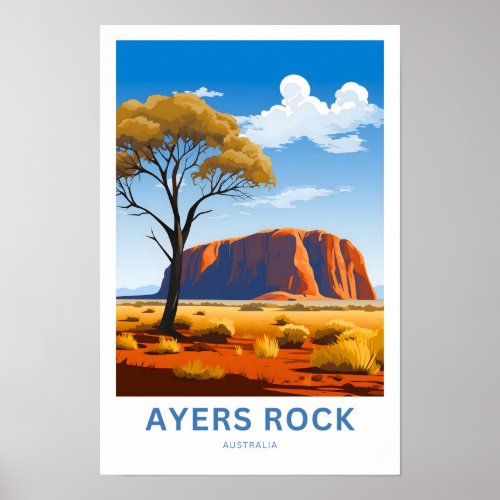 Ayers Rock Australia Travel Print