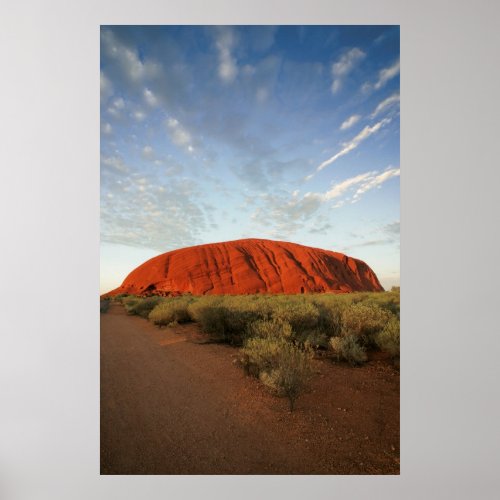 ayers rock in australia poster