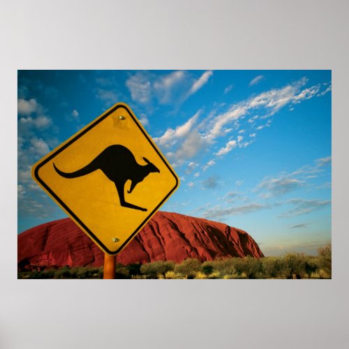 ayers rock kangaroo sign