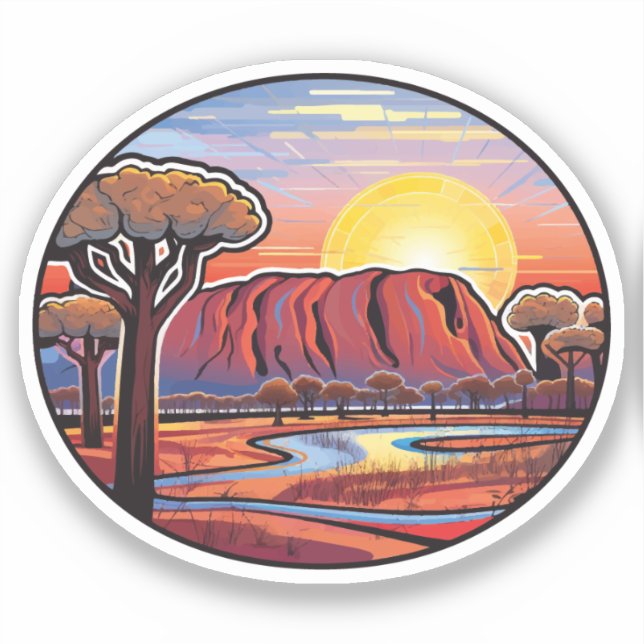 Ayers Rock - Set Australia (9 out of 16) sticker (Front)