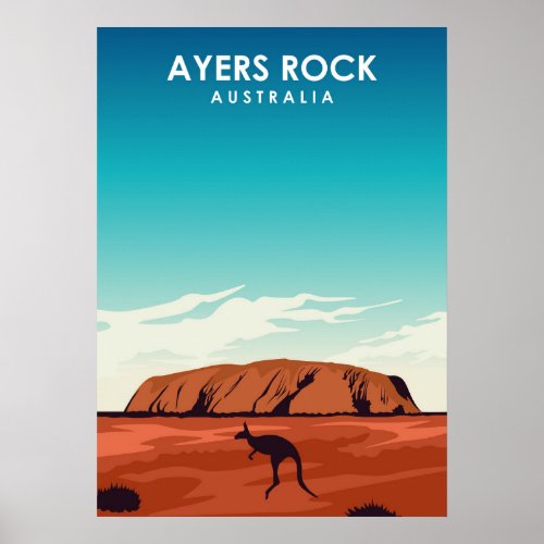Ayers Rock Uluru Australia Poster