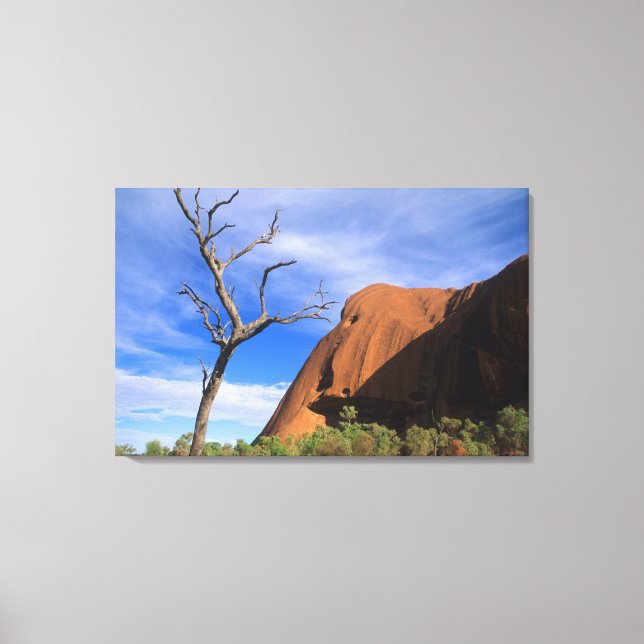 Ayers Rock Uluru in the Outback Australia Canvas Print (Front)