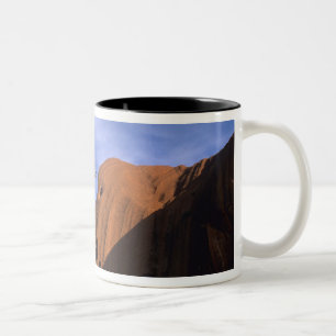 Ayers Rock Uluru in the Outback Australia Two-Tone Coffee Mug