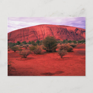 Ayers Rock, Uluru National Park, Australia Desert Postcard
