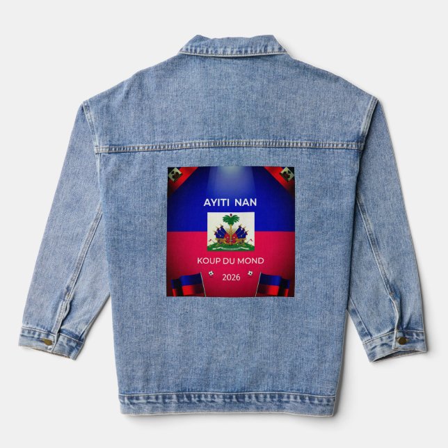 Ayiti Nan Koup Du Mond 2026 Denim Jacket (Back)