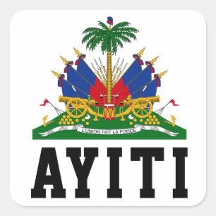 Ayiti square sticker