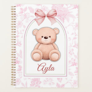 Ayla Custom Pink Teddy Bear Nursery Design Planner