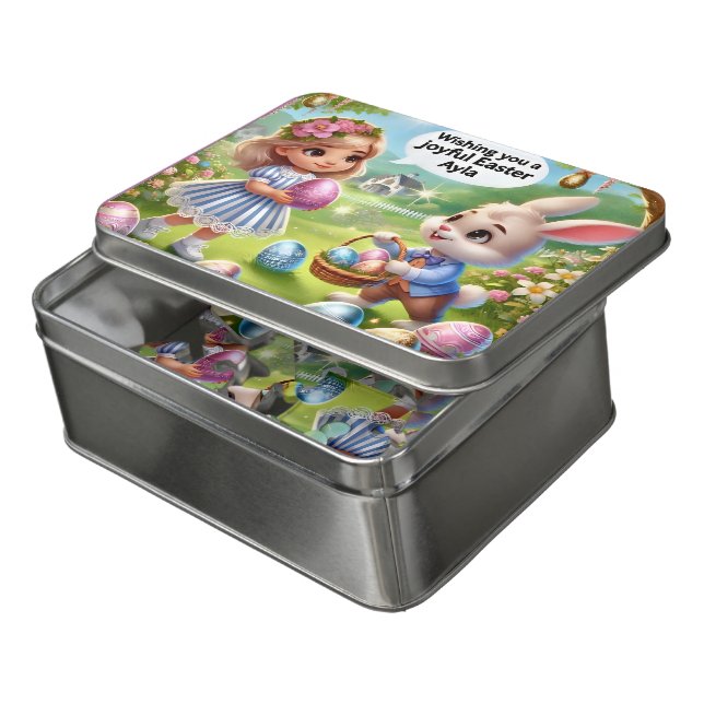 AYLA ~ EASTER GIFT ~Easter Bunny Eggs ~ Puzzle (Lid Open)