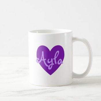 Ayla In Purple Coffee Mug by purplestuff at Zazzle
