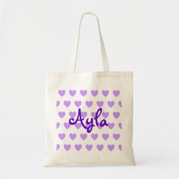 Ayla In Purple Tote Bag by purplestuff at Zazzle