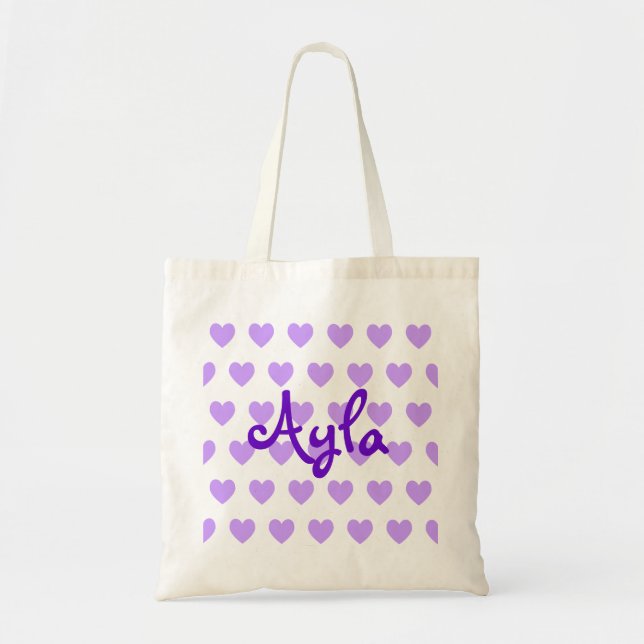 Ayla in Purple Tote Bag (Front)