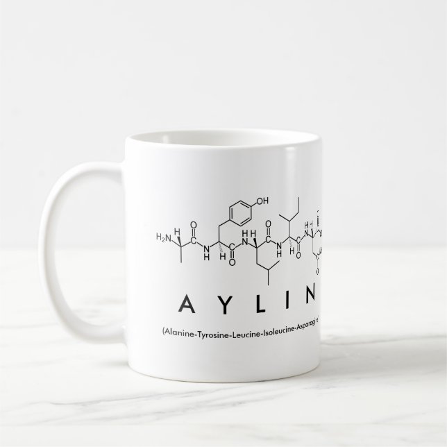 Aylin peptide name mug (Left)