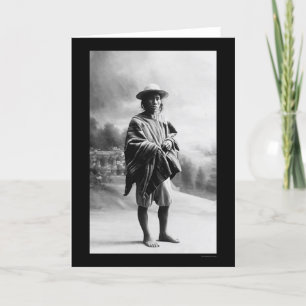 Aymara Indian in Bolivia 1905 Card