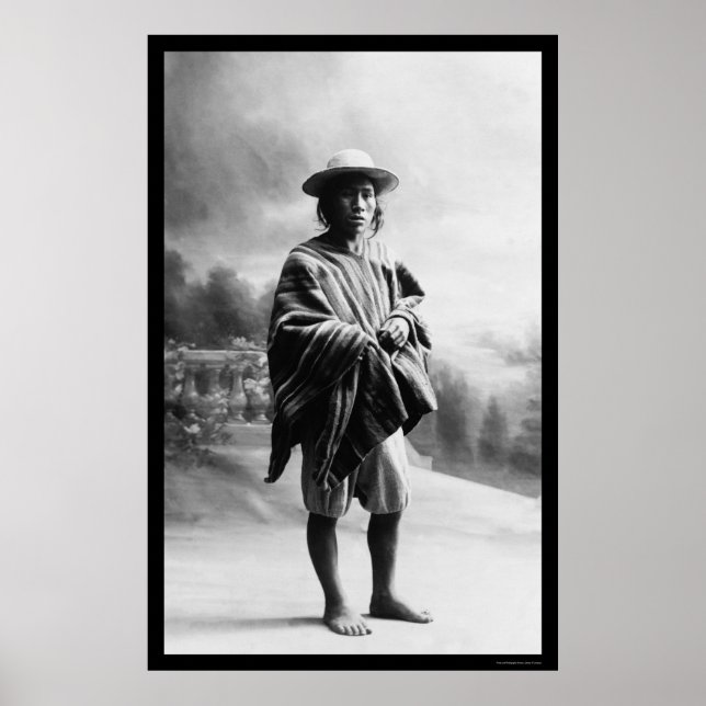 Aymara Indian in Bolivia 1905 Poster (Front)