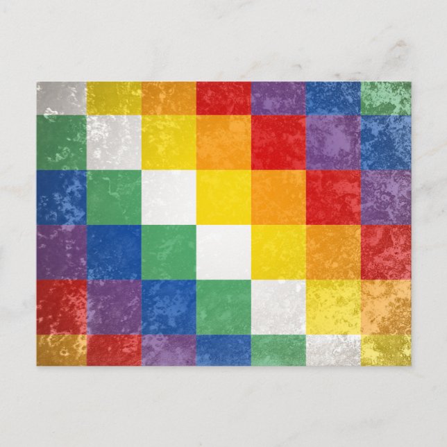 Aymara people flag postcard (Front)